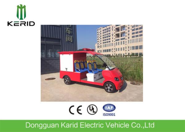 Fire Protection Electric Fire Fighting Vehicle 5 Person With ABS Cushion