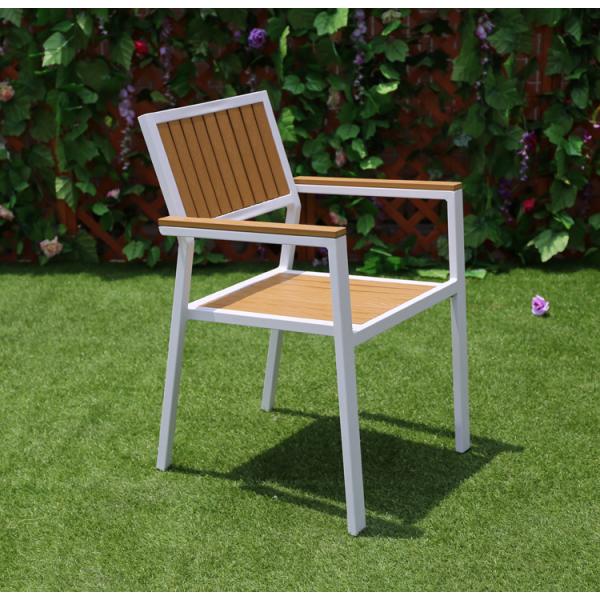 Outdoor Dining Room Furniture Set with Modern Design Table and Chairs 1.5mm Thickness