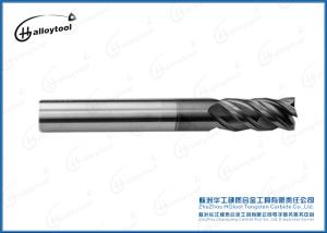 Durable Cemented Carbide Diamond Coated End Mills For High Speed Cutting