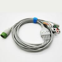 Fios de ligação médicos do elétrodo de Pin Grabber AHA do monitor 12