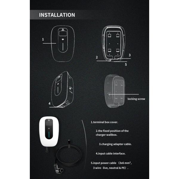 Новый FCC заряжателя заряжателя IP65 11KW быстрый EV автомобиля EV энергии с рекламировать экран