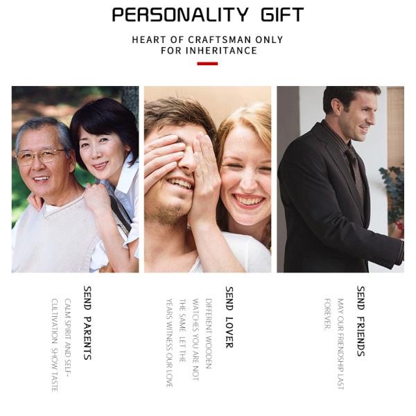 Male Elegant Walnut Wooden Quartz Watch High Quality Sporty Type 1010-3