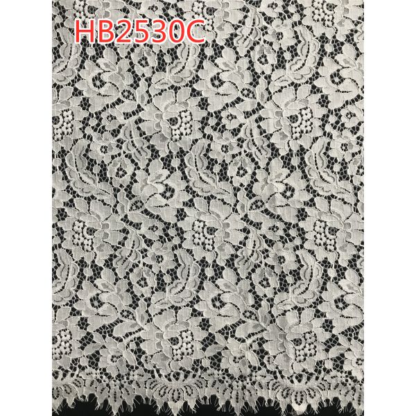 Hollow-up Guipure Polyester Lace Fabric Customized Leafy Customized  Design