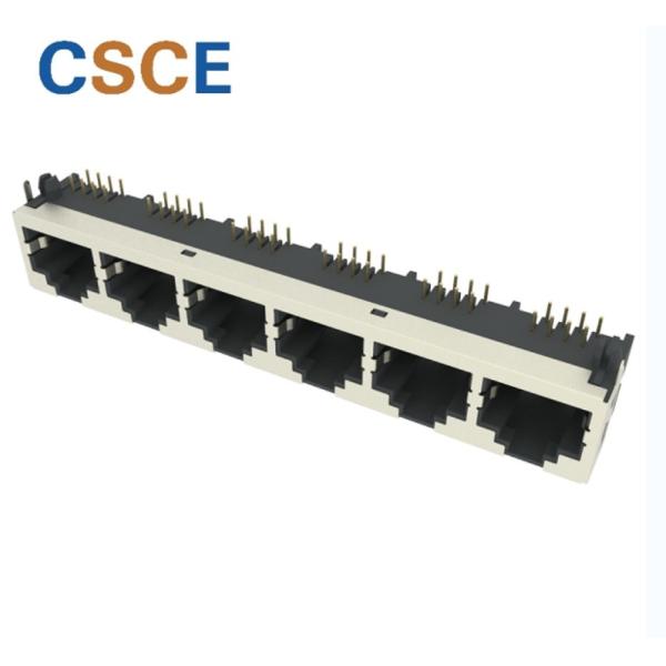 Tab Up 8 Pin PBT Shielded RJ45 Network Socket