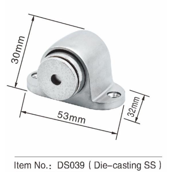 Cubra con cinc el piso magnético interior de la parada de puerta de la aleación - tenedor magnético montado de la puerta