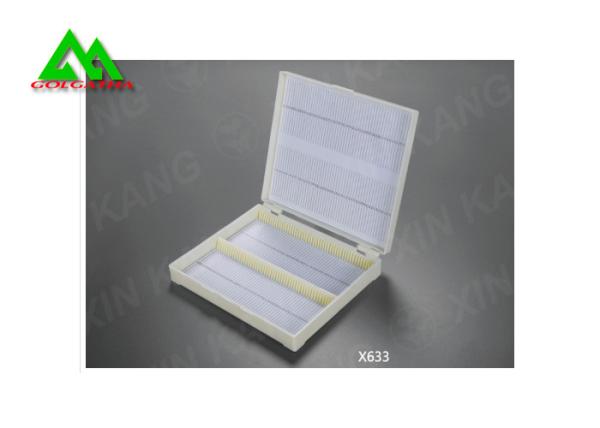 Laboratory Plastic Slide Box For Microscope / Histology Easy Clean Anti Bacterial