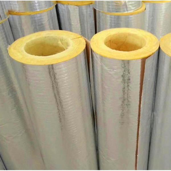 Aluminum Foil Veneer Glass Wool Tube Fiber Glass Wool Thermal Insulation Kiln Outer