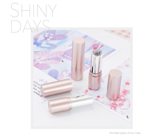 Cosmetic Matte Rose Gold DIY Lipstick Tube Silk Screen Printing