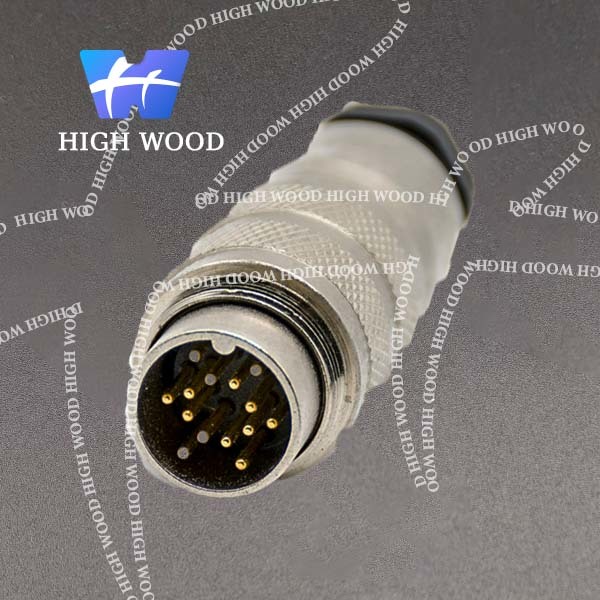 M16，14-pin Male Straight Solder Type Connector
