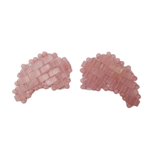 Face Mask 100% Natural Rose Quartz Mini Eye Covers for Facials Puffy Eyes Headaches Migraines Sleeping Eye/Face Mask