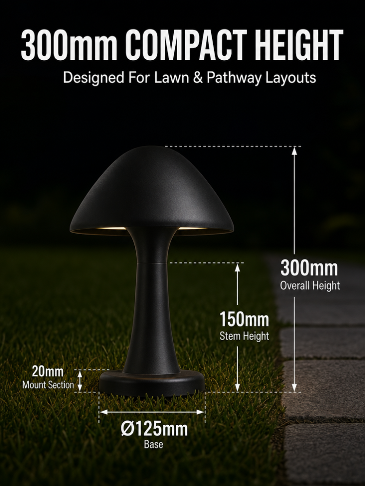 Commercial Low Glare LED Landscape Path Light IP66 Aluminum Post Lamp for Driveway Walkway