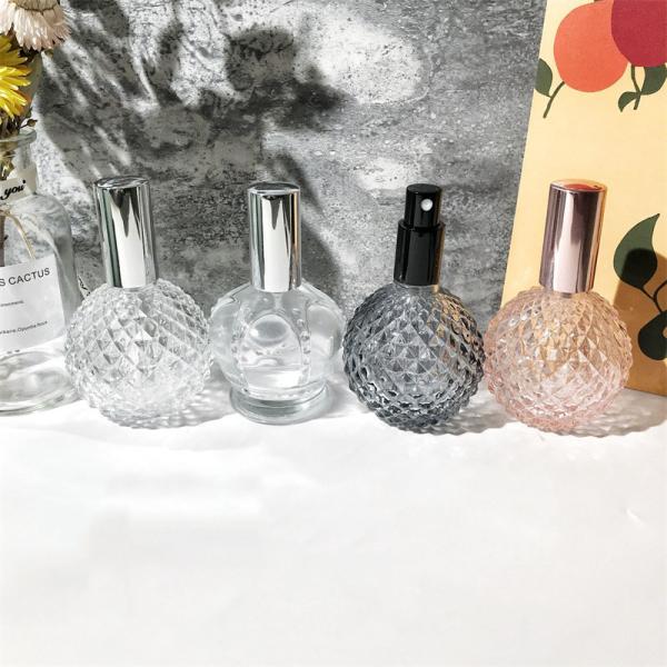 Empty 100ml Grain Pineapple Shape Custom Design Screw Neck Perfume Glass Bottles