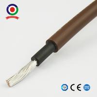EN 50618 H1Z2Z2-K 1x4mm2 do TUV da cor de Brown do cabo distribuidor de corrente de energias solares do OEM elétrico