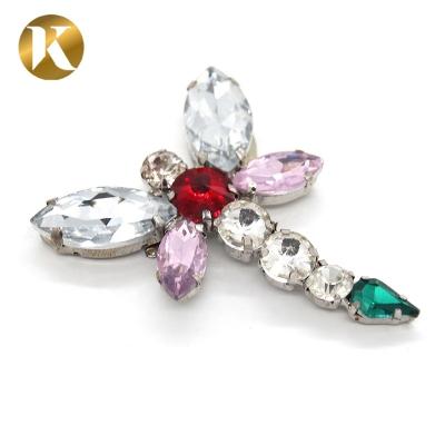 Dragonfly Shape Rhinestone Shoe Clips Europe And America Style For Buckle Ornaments