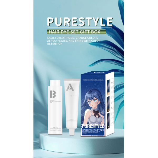 Kit de teinture capillaire semi-permanente aux herbes pour la maison, sans ammoniaque, 200ml, pour barbes