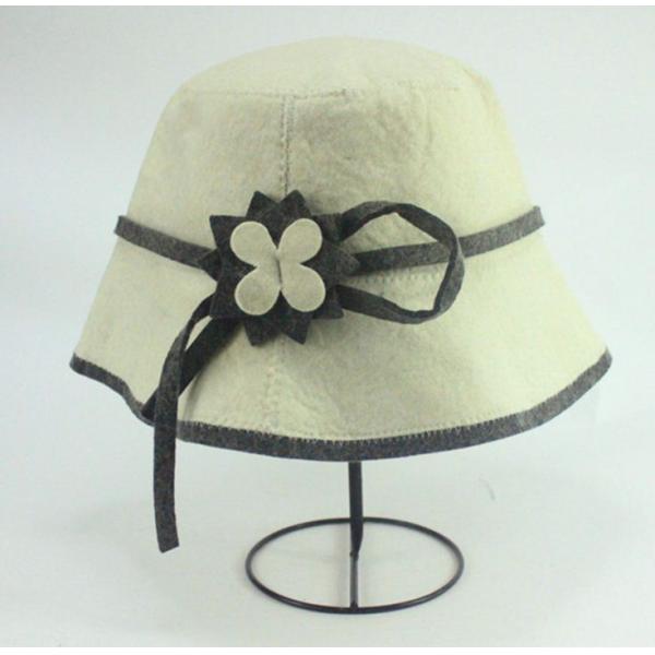 100% pressed sauna wool felt sauna hat wholesale