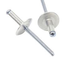 Cabeça de cúpula de flange grande de alumínio de aço inoxidável Rivet pop cego para teste de confiabilidade