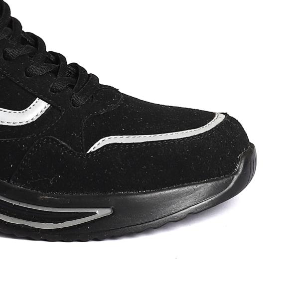 Rubber Plastic Outsole EVA Insole Work Boots Low Cut Footwear Microfiber Fashion Leather Safety Shoes
