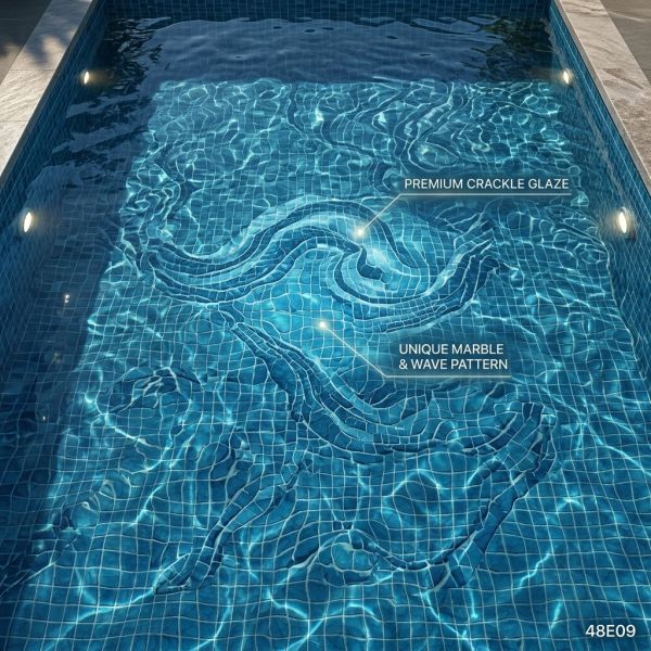 Non-Slip Mosaic Pool Tile for Hotel and Swimming Pool