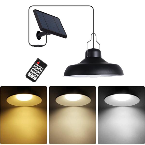 Solar Powered Waterproof Chinese Hanging Led Lantern For Camping Garden Yard Portable