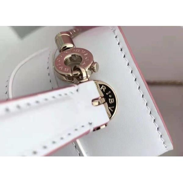 Cowhide Flip Open Ladies Waist Bag , 18cm Cross Body Chain Bag