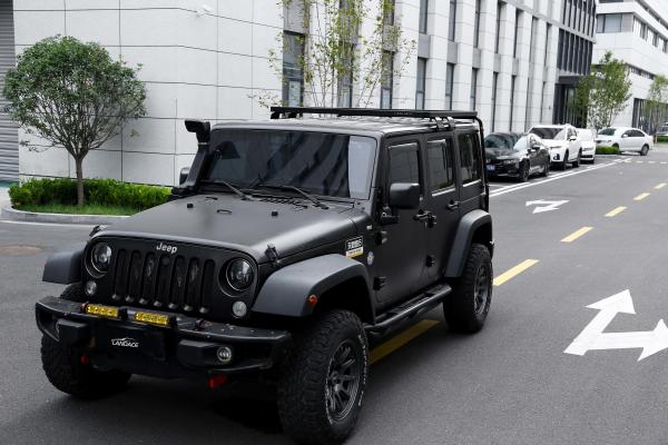 Black Powder Coating Rust-Resistance Aluminum Roof Rack Platform for Jeep Wrangler JK