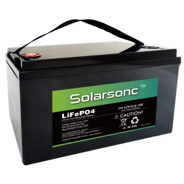 100AH Puissant 24v Lifepo4 batterie 10kg 330*172*215mm