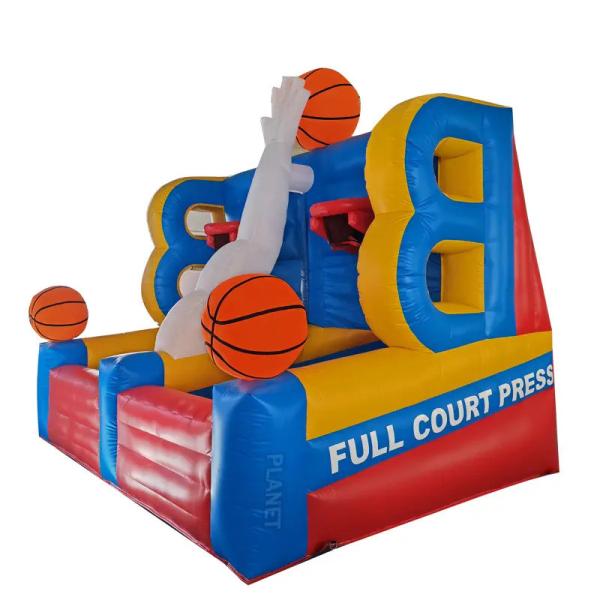 Outdoor Sports Game Inflatable Basketball Hoop For Rental