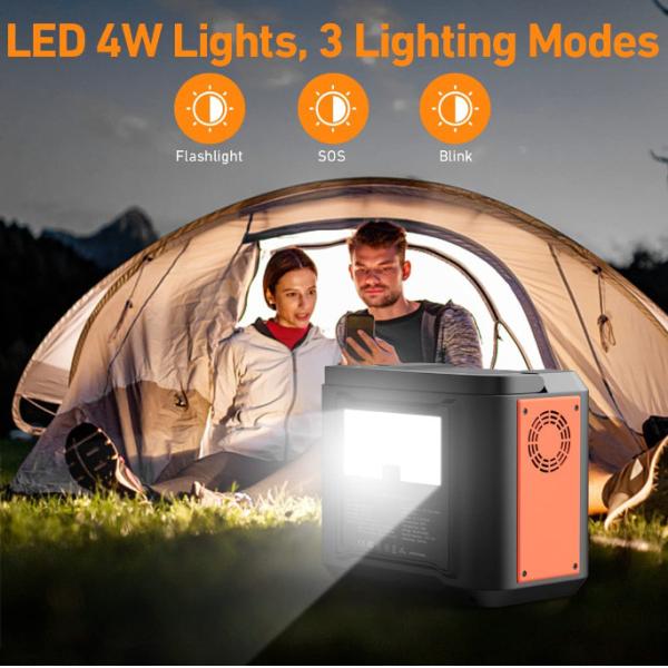 220V 300W Portable Power Station with 80000mAh Battery and 27W PD Type-C for Camping and Emergency
