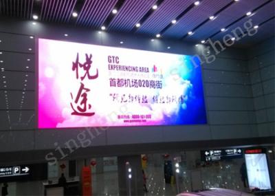 Large P4 Indoor LED Advertising Screen Better Surface Evenness 62500 Pixels Per Sqm
