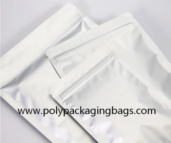 Resealable OPP Laminated Aluminum Foil Zipper Bag For Food Packaging