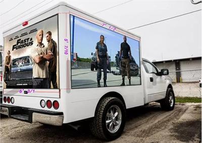 P3.91 Mobile LED Billboard , Led Screen Truck Rental 250x250mm