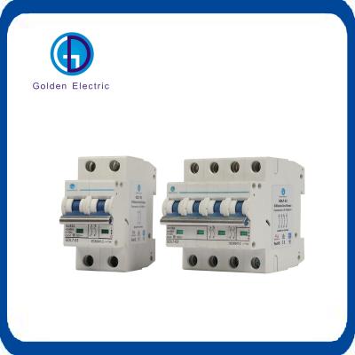 Interruptor de circuito solar em miniatura de corrente contínua 1000V 1p2p3p4p 6A-63A para instalação de sistemas fotovoltaicos