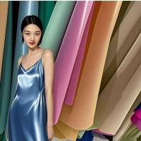 Vêtements en satin brillant en polyester