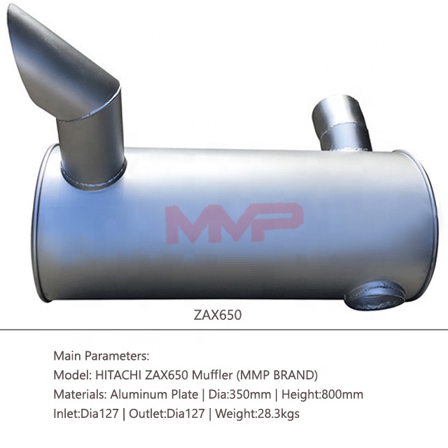 Economical Exhaust Silencer Muffler for Hitachi ZAX650 ZAX460 ZAX450 ZAX370 Excavator