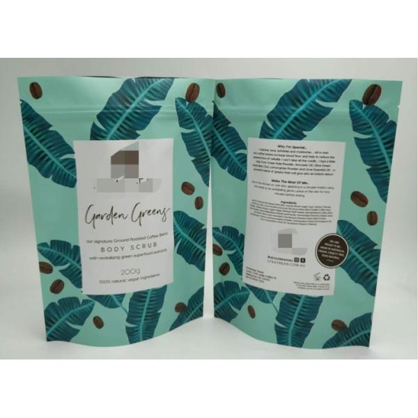 Body Scrub Bath Salt Packaging Bags 250g 500g High Safty With Green Color