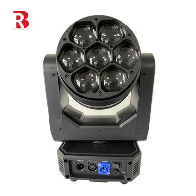 Led Beam Mini LED Moving Head 7pcs 40W RGBW 4 em 1 LEDs Beeye Light