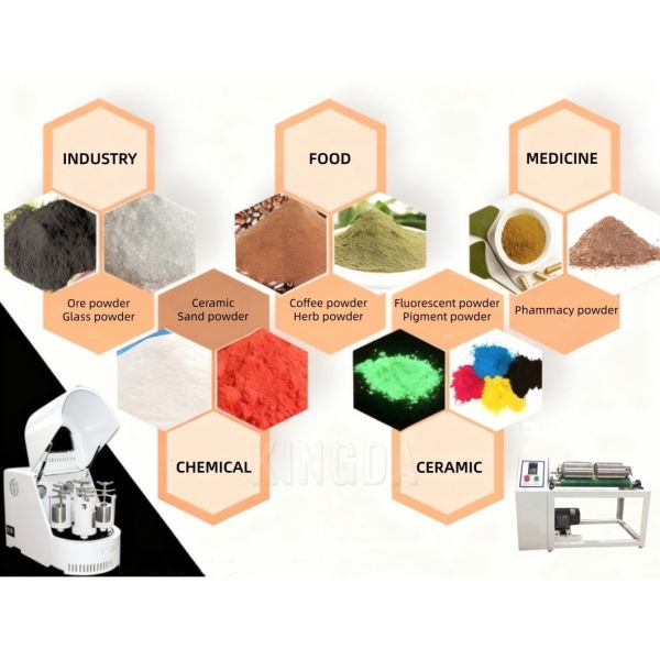 Double-layer, multi-station industrial jar-type grinding equipment for small-batch powder grinding