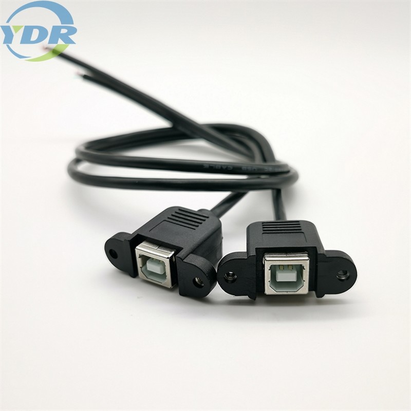 кабели держателя панели 22AWG 1m, двойной женский кабель панели Usb для автомобиля