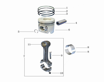 HFC4DA1 Diesel Engine Parts Piston Pin Circlip for Enhanced Engine Performance