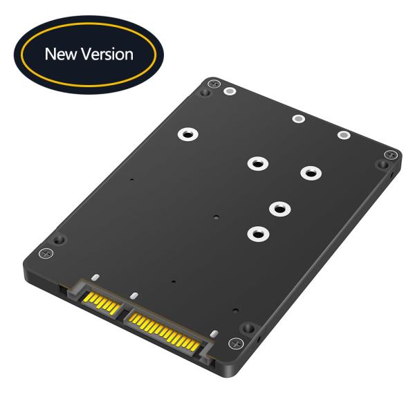 NGFF M.2 B Key/mSATA SSD para 2.5 SATA3 Adaptador 2 em 1 com Caixa Plástica
