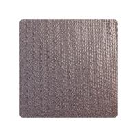 304 316 Cor retrô Marrom Placa de metal em relevo para decoração Texturizado Projecto de chapas de aço inoxidável