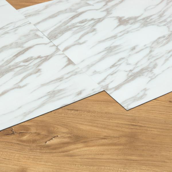 Waterproof Luxury Vinyl Tile Flooring Square Sheets Recycled Materials Dry Backing