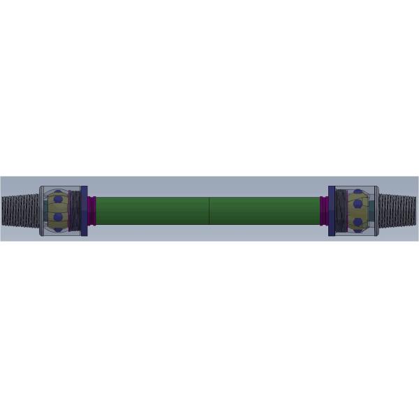 Downhole Drilling Mud Motor Parts , Cardan Shaft Universal Coupling Assembly