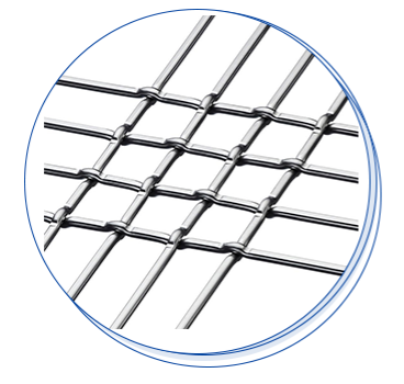 La pared de cortina decorativa acanaló la malla de alambre tejida prensada metal