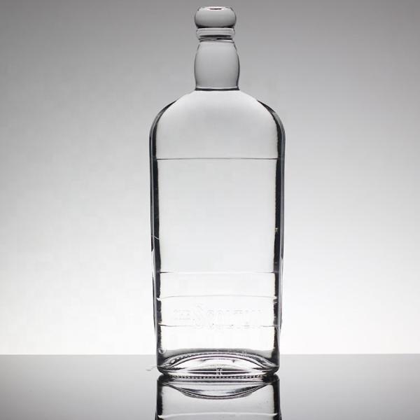 Garrafa de vidro de vodka em forma de mulher com decalque e variedade de opções de capacidade