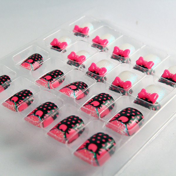 Designed Fingers Fake Nails Artificial Nail Art 24PCS With ABS