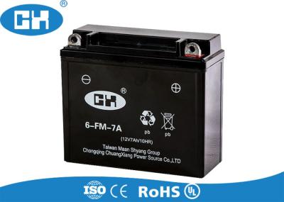 Lightweight Sealed Motorcycle Batteries AGM Separator Design Self - Regulating Relief Valve
