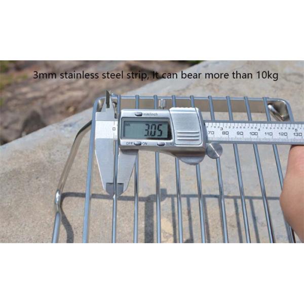 2 People Outdoor Mini Folding BBQ Stove Grill Stainless Steel Wire Mesh For BBQ