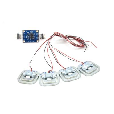 Output Resistance 1000±10Ω Half Bridge Load Cell 4pcs 50kg 200kg Hx711 Ad Module for Body Scale Excitation Voltage 5-10VDC